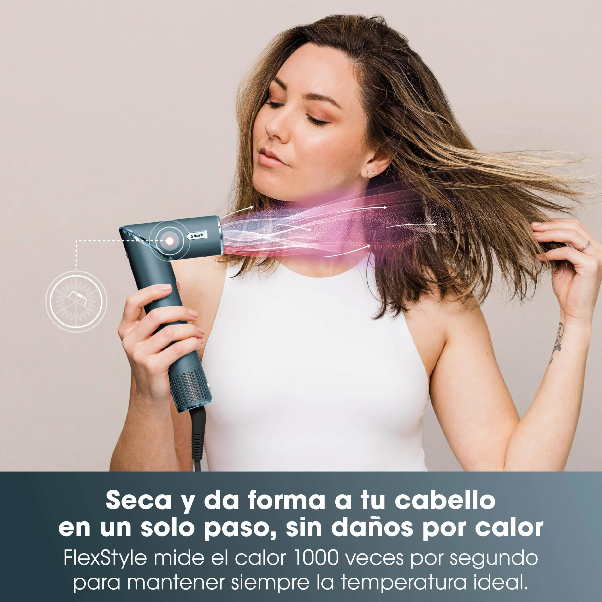 Shark FlexStyle Set de Regalo 5 en 1 Secador y Moldeador con Rizadores HD456TLEU