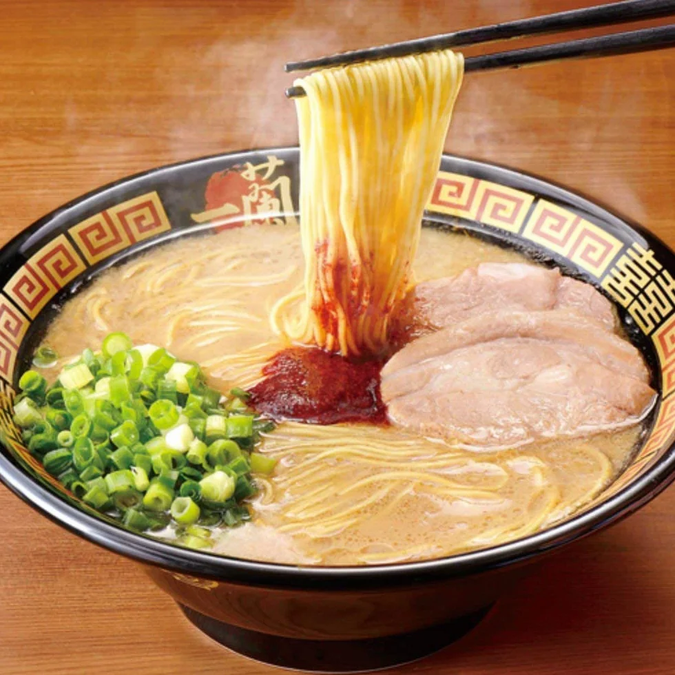 Ichiran Ramen Hakata-Style Fideos rectos finos Sopa Tonkotsu salsa seca especial roja - 5 comidas