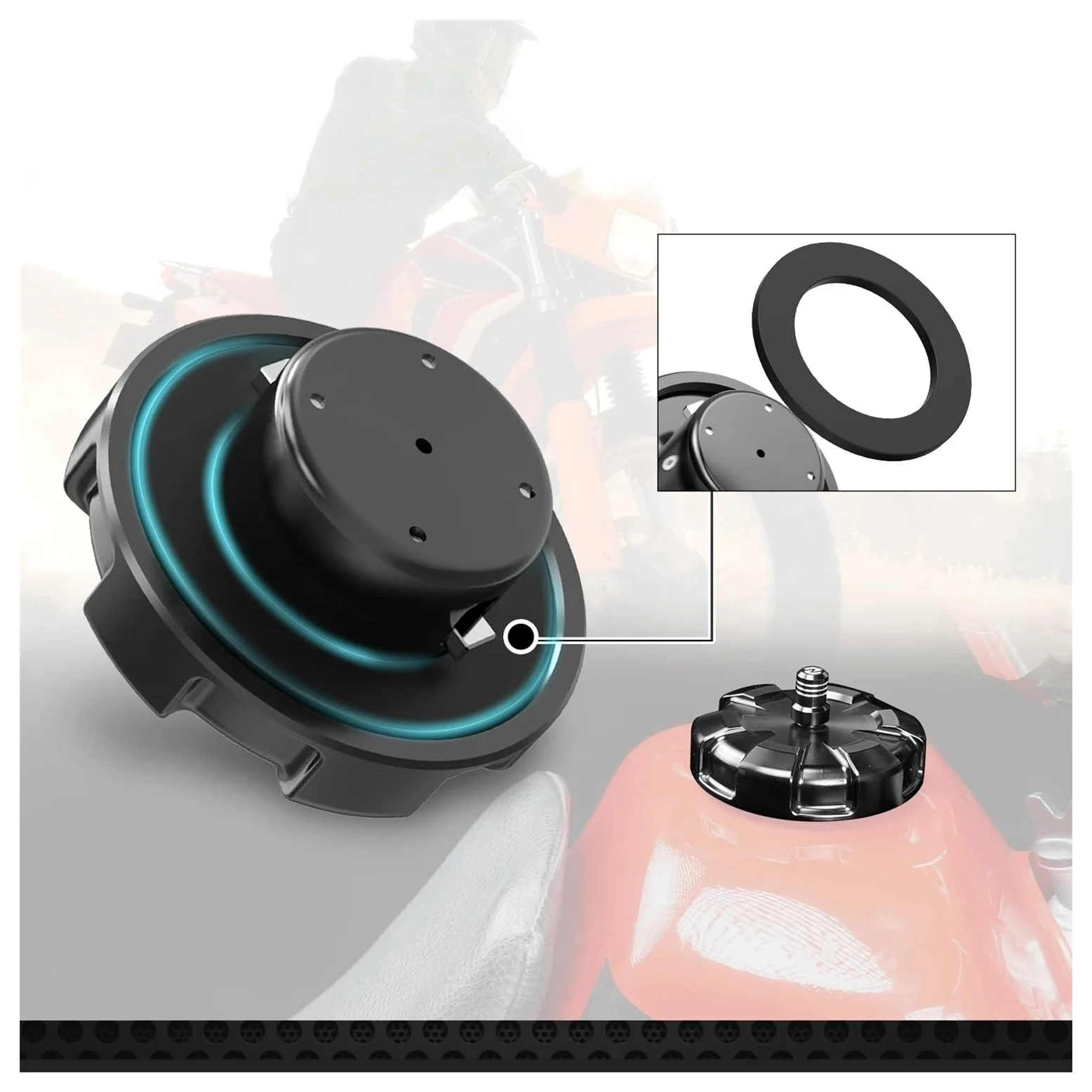 Cubierta Combustible Se Adapta Para XR650L XR 650L 1993-2025, Tapa De Tanque Combustible Gasolina Para Motocicleta, Accesorios Protección Deckel