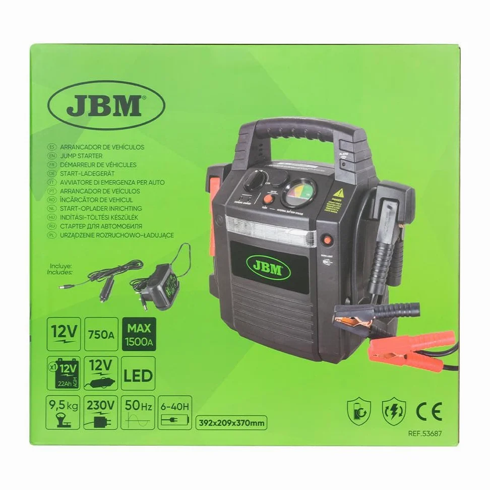 ARRANCADOR DE VEHÍCULOS 12V