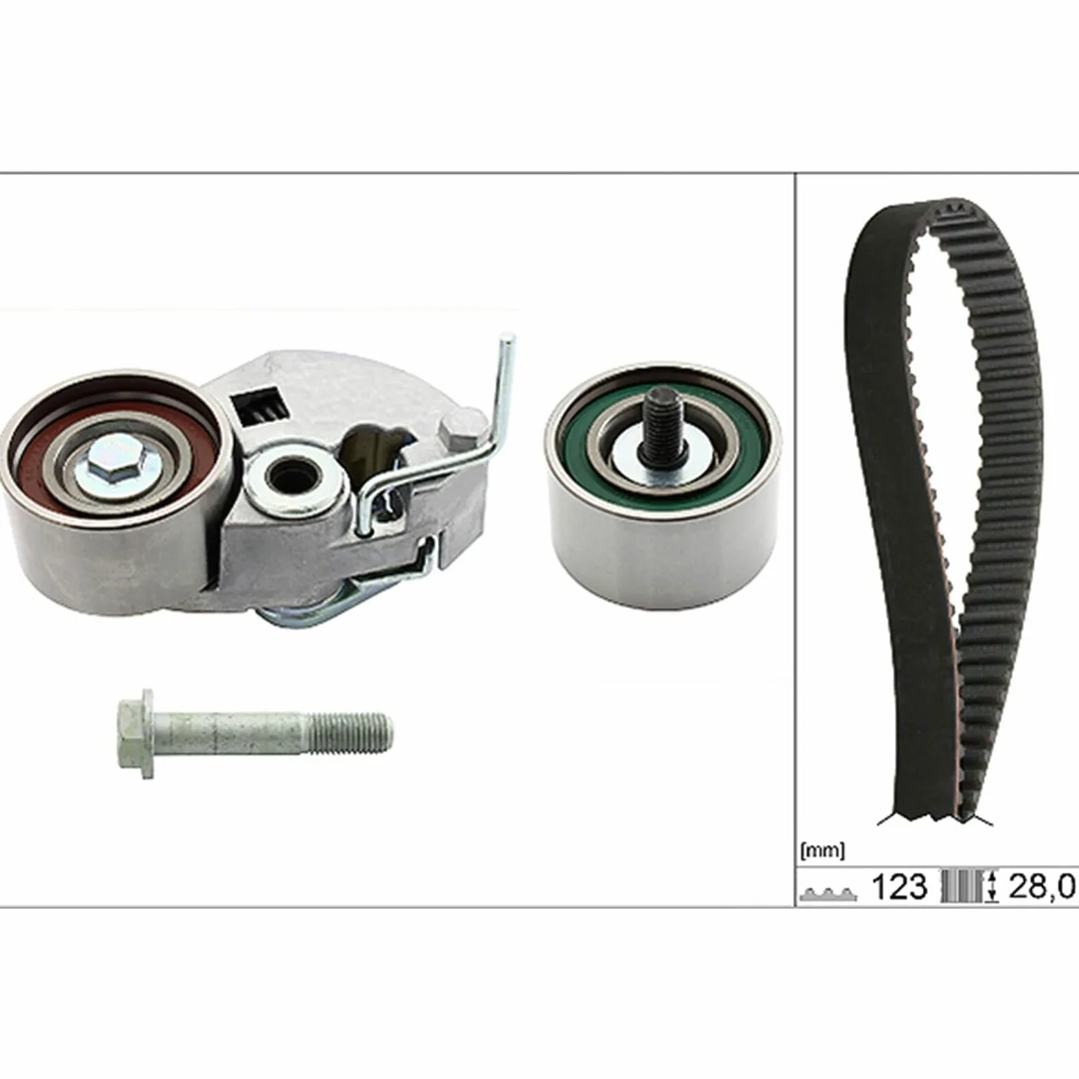 INA Kit de correa de distribución 530 0542 10 32mm Compatible con KIA CEE'D SW ED, HYUNDAI i30 FD