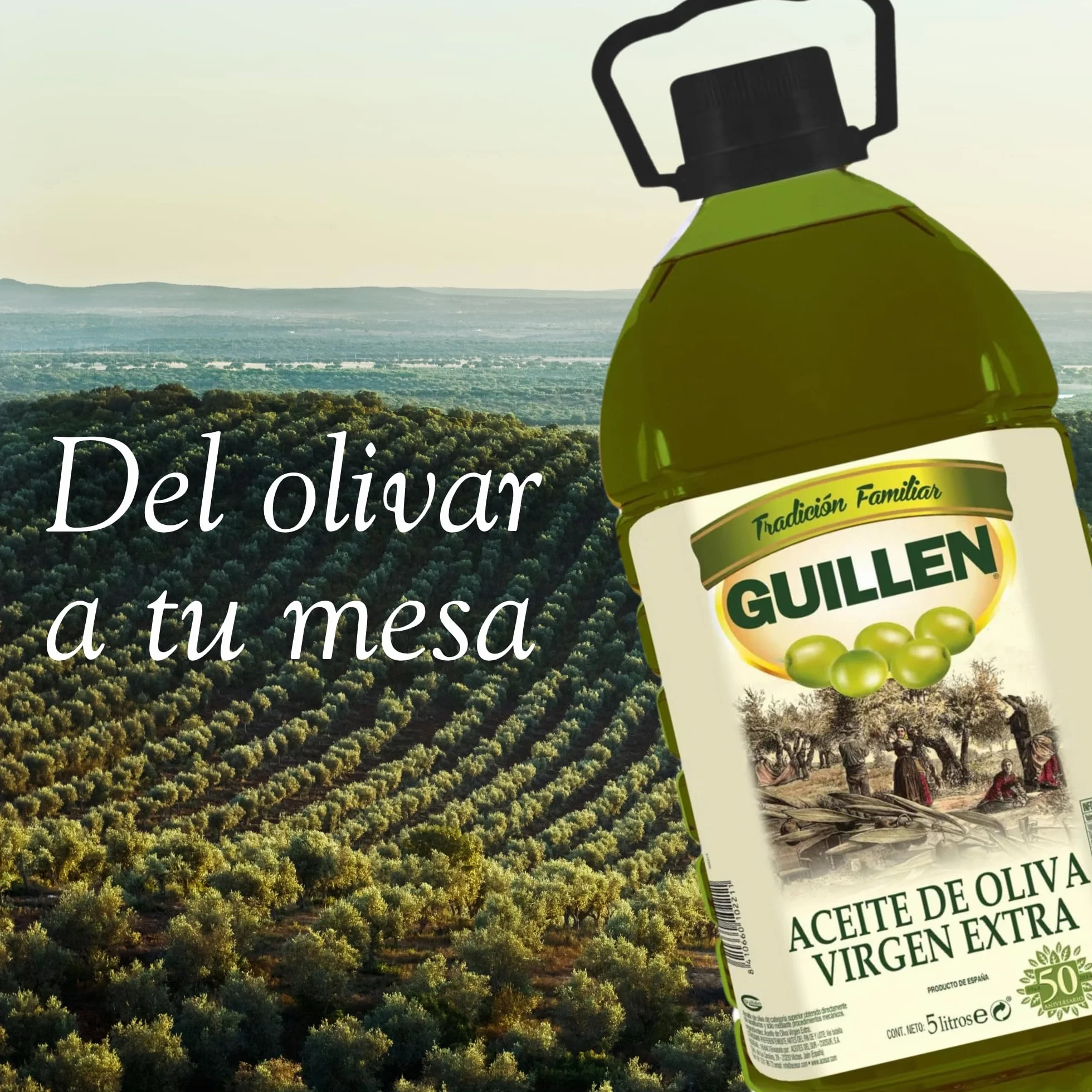 Aceite de Oliva Virgen Extra Garrafa 5 L Guillén
