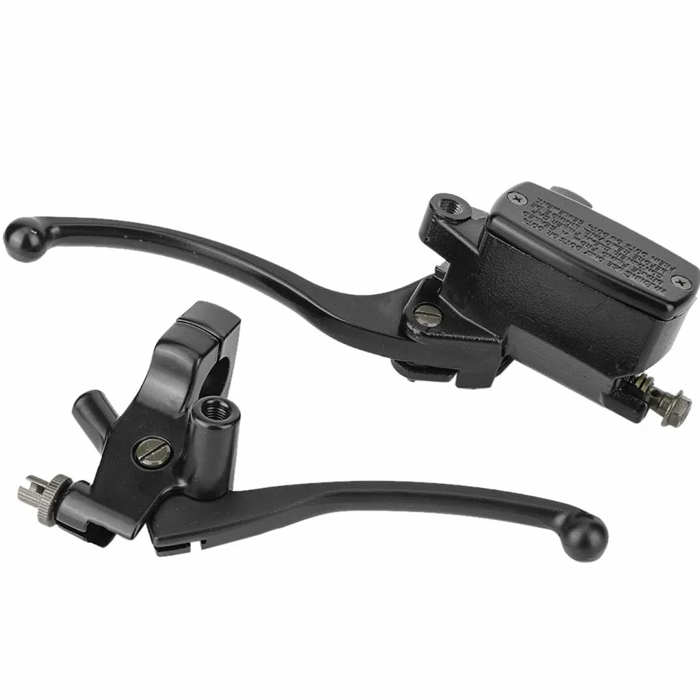 1 Par de Cilindro Maestro de Motocicleta, Palanca de Embrague de Bomba de Freno de Aleación de Aluminio de 25mm para Sistema de Frenado