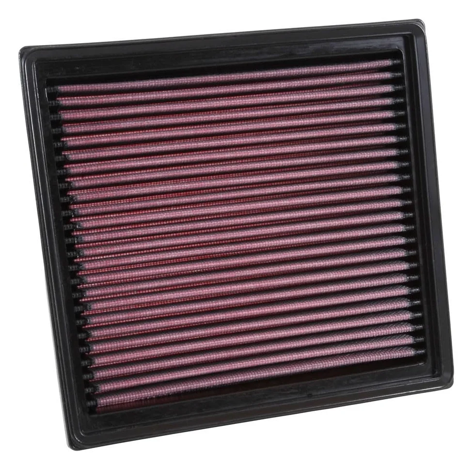 K& N 33-3040 - Filtro de aire de repuesto, rojo | Compatible con: Opel Corsa E, Corsa E Kasten/Hatchback