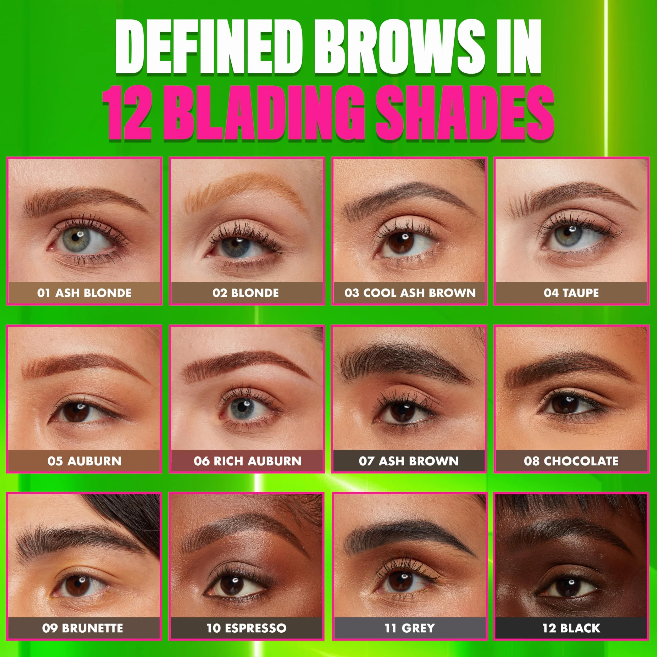 NYX Professional Makeup Lápiz de Cejas Doble Punta 05 Auburn Cejas Definidas Fórmula Vegana
