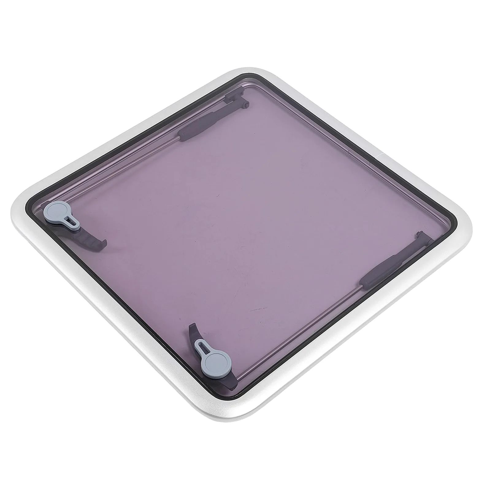 Ventana para RV, 600 X 600 Mm, Claraboyas Ajustables para Barcos, Ventana Cuadrada, Cubierta de Empuje, Claraboyas, Escotilla de Ventilación con Varilla de Soporte para Yate,