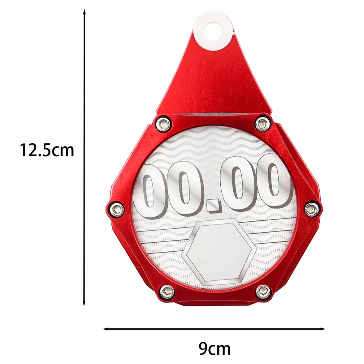 Soporte de Disco de impuestos Aleación de Aluminio Soporte de Disco de impuestos de Motocicleta Soporte de Permiso de Motocicleta -Rojo
