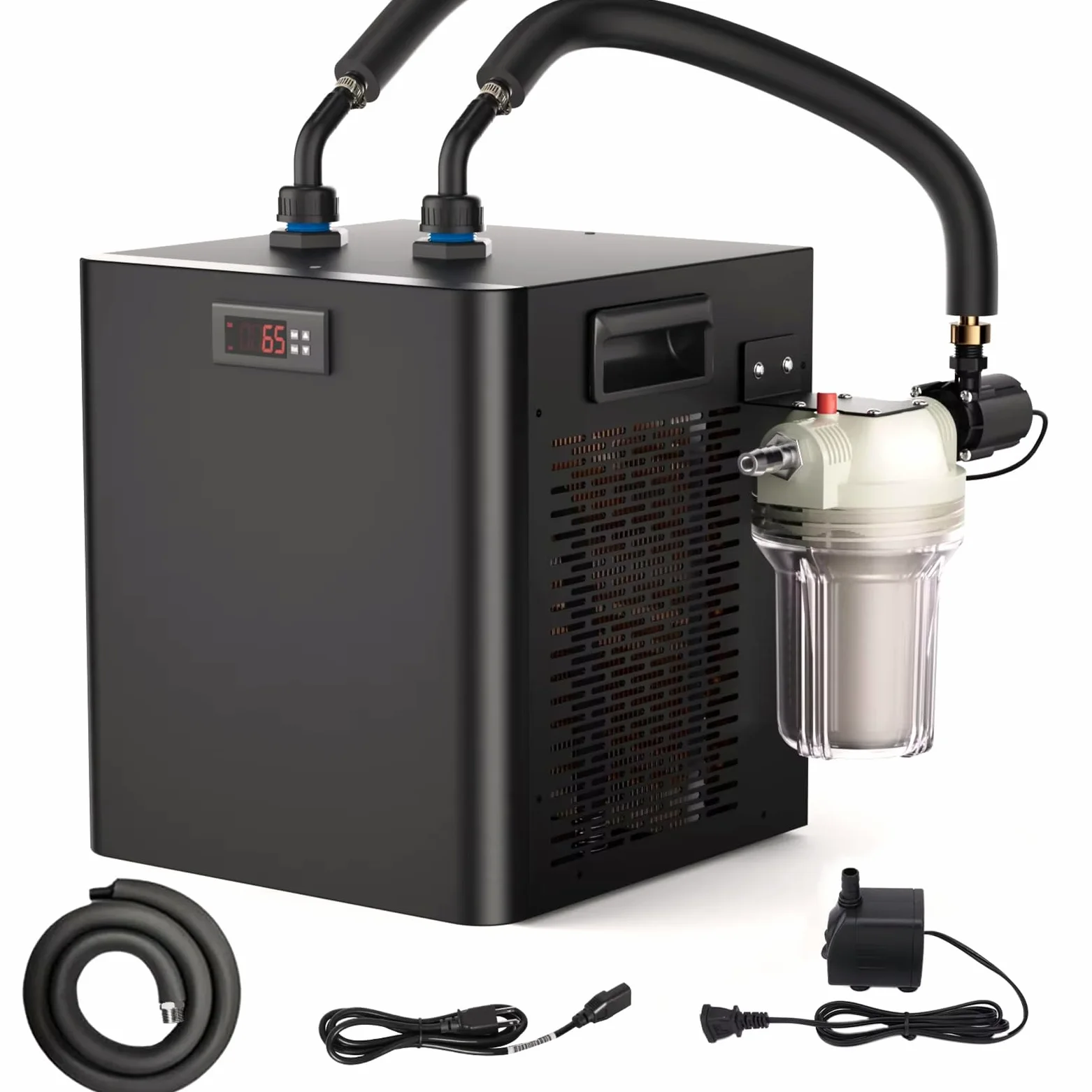 Enfriador de baño frío con filtro y bomba, sistema de refrigeración de temperatura constante de 79 galones, 5-40 ℃, pantalla LED para bañeras y uso universal
