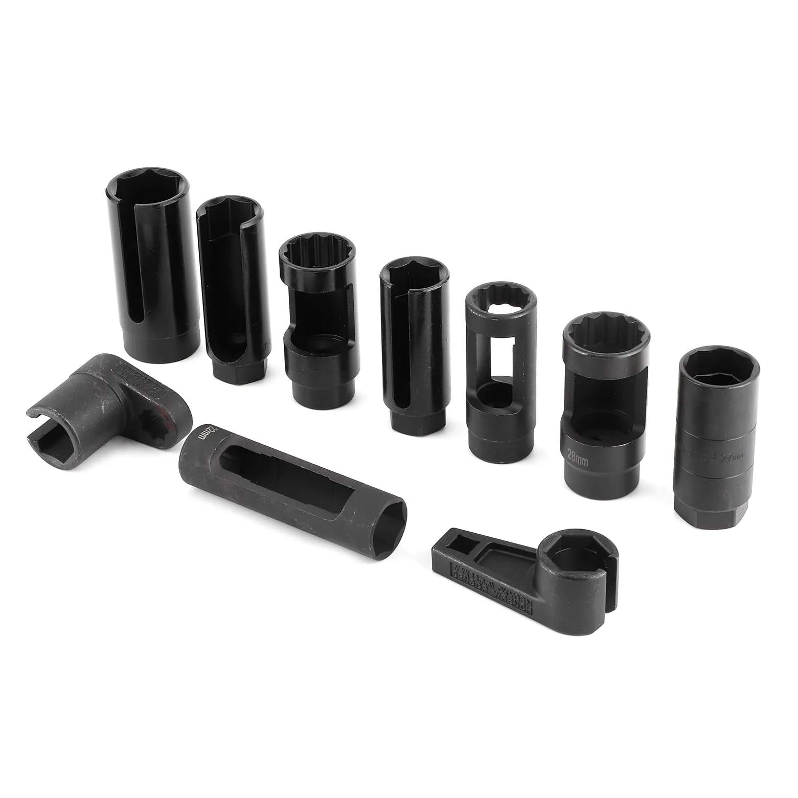 Juego de llaves de vaso para sensor de oxígeno, kit de llaves de manga de inyección diésel compatible con Mercedes, herramienta de extracción de sensor de oxígeno