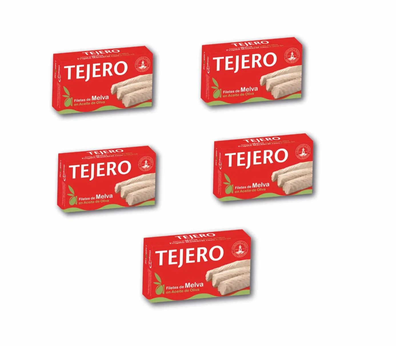 Tejero Conserva de pescado Melva en Aceite de Oliva 5 Latas 120 g