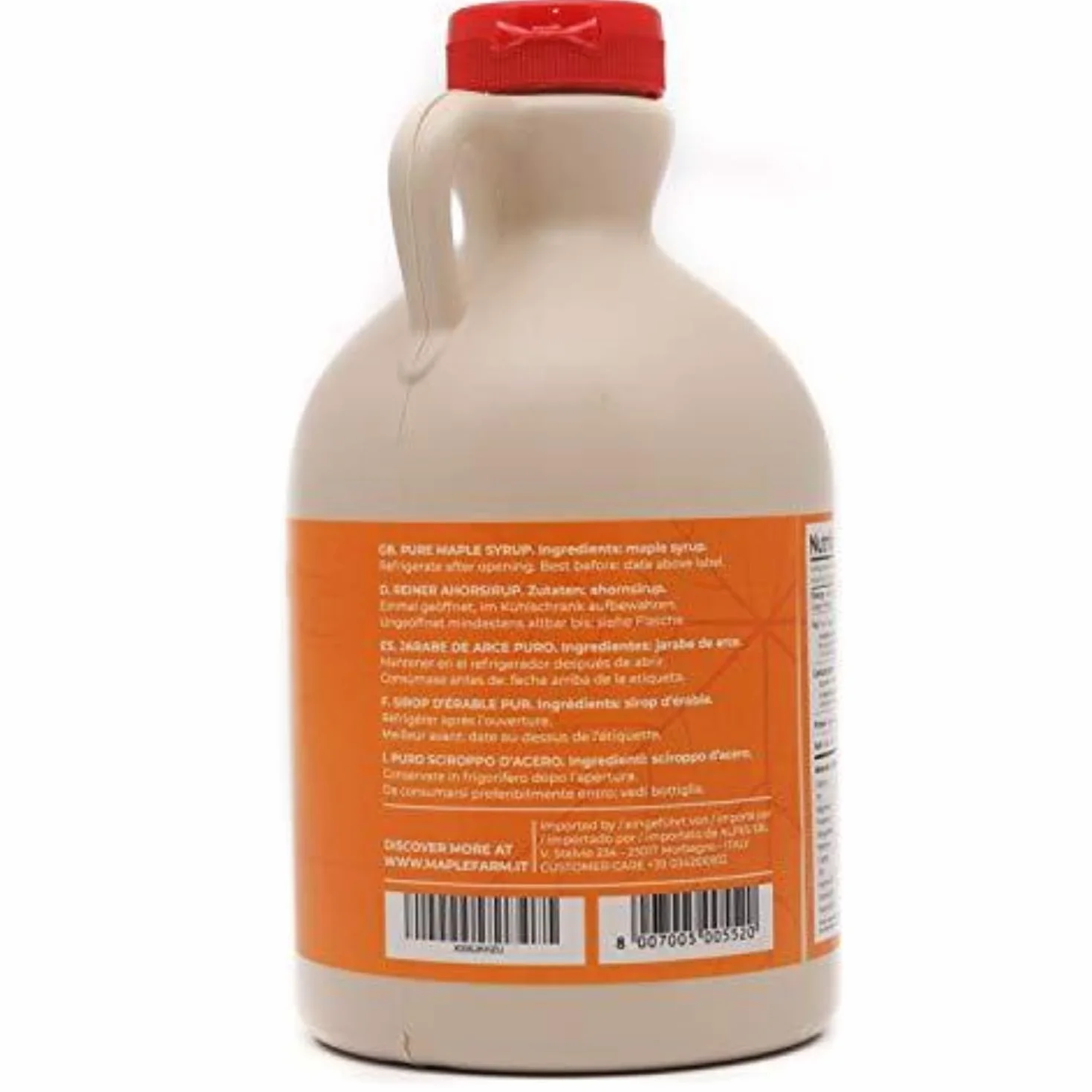 Sirope de Arce Grado A Muy Oscuro Sabor Fuerte 1 Litro 1,35 Kg Original Maple Syrup