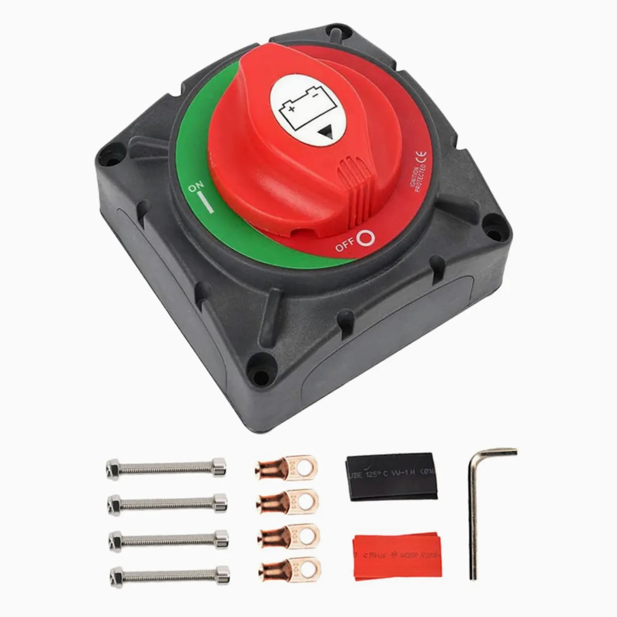 Interruptor de Desconexión de Batería para Vehículos y Aislador de Energía con Diseño Giratorio Seguro y Duradero para Protección Rv Camiones y Barcos