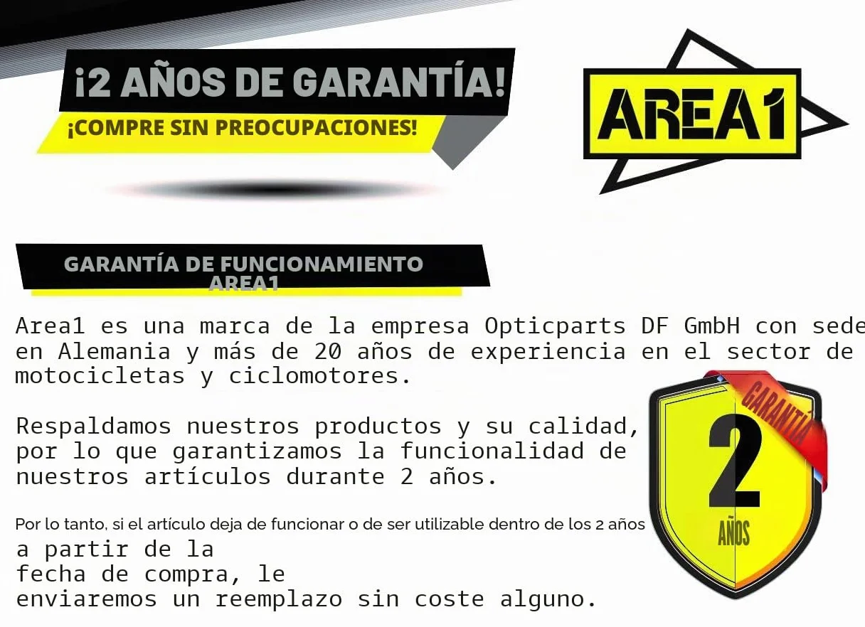 Area1 Juego de variador de repuesto de 13 mm, 50 ccm, 2T. compatible con Aerox Neos Jog BWs, Nitro Ovetto Mach G Booster, Motowell Crogen Magnet, Italjet,