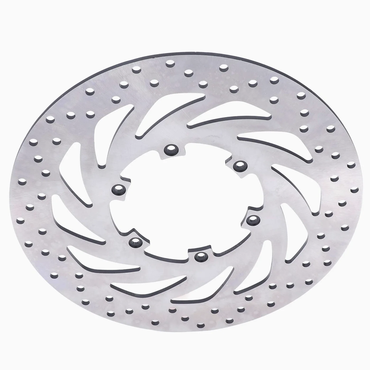 Syrisora Rotor de Disco de Freno Delantero de Motocicleta Metal de Alta Resistencia Resistente Al óxido Resistente Al Desgaste con Orificios de Disipación de Calor para F650GS F65