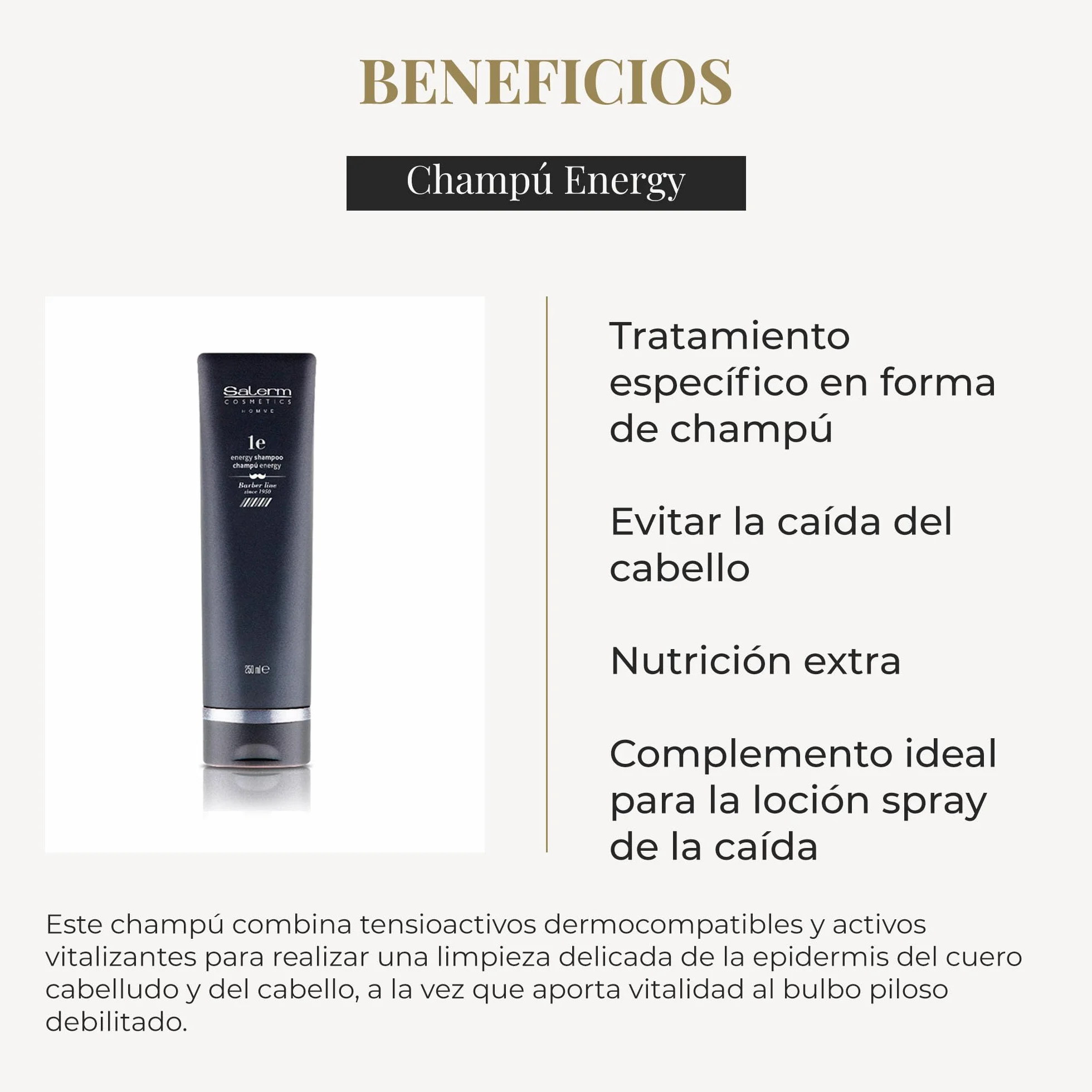 SALERM Champú Anticaída Hombre 250 ml