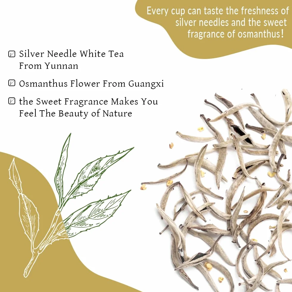 Osmanthus Aguja de Plata Té Blanco 50g