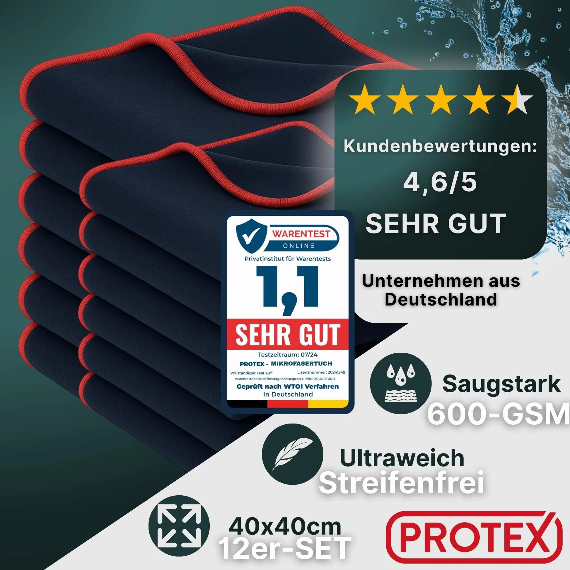 PROTEX Paño de microfibra (12 unidades)