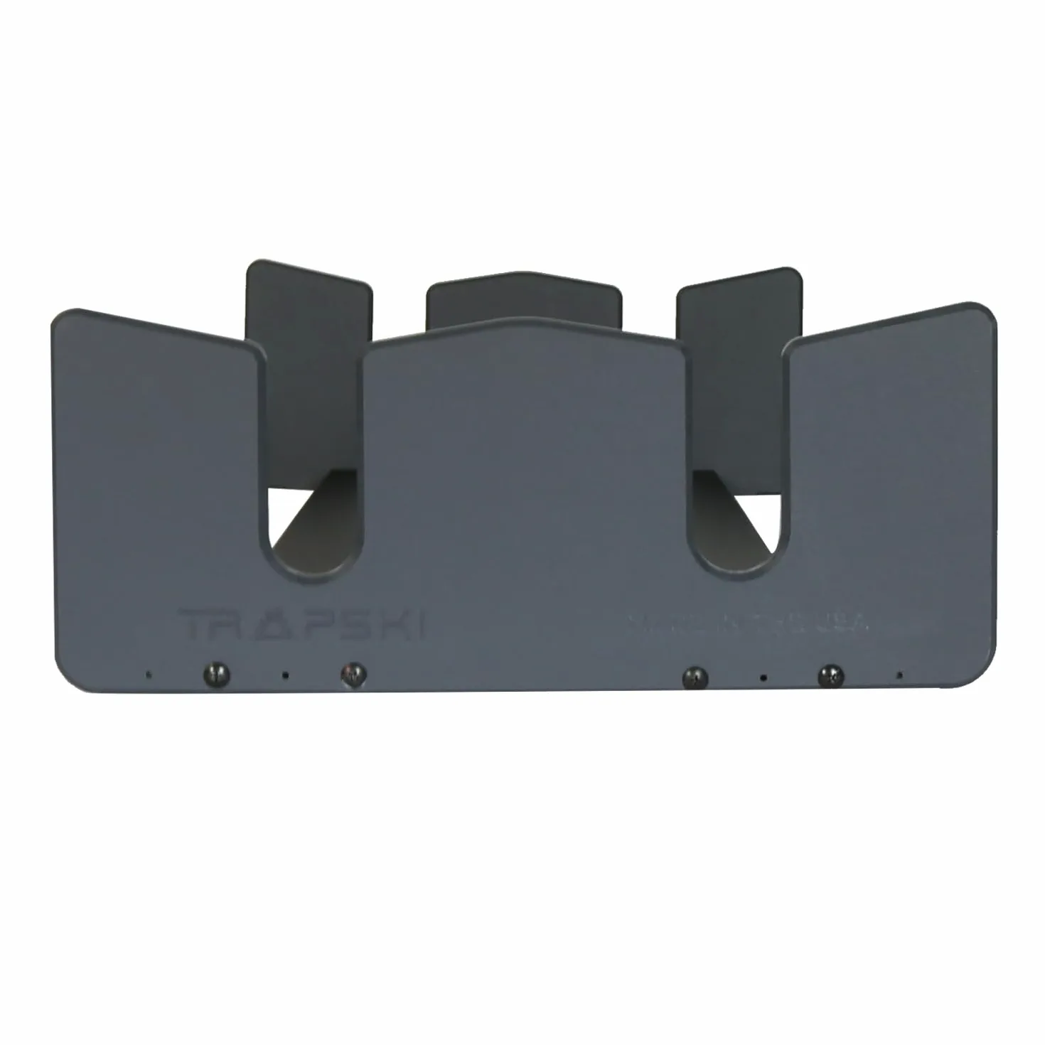 TRAPSKI Lowpro Series - Insertos de Soporte Esquis y Snowboard para Caja de Carga en el Techo, Plástico HDPE de Grado Marino, Correa Premium Incluida, Fabricado en los Estados Unidos (LOWPRO2-S)