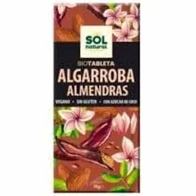 Tableta de Algarroba con Almendras BIO 2x70g Sin Gluten Vegana