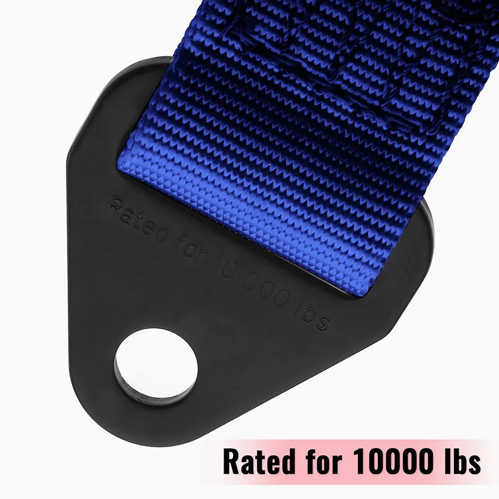 Correa de límite de suspensión de nailon de alta calidad, correa de viaje de suspensión de choque para ATV UTV SXS con resistencia de cincha de 10 libras (azul, 20 pulgadas)