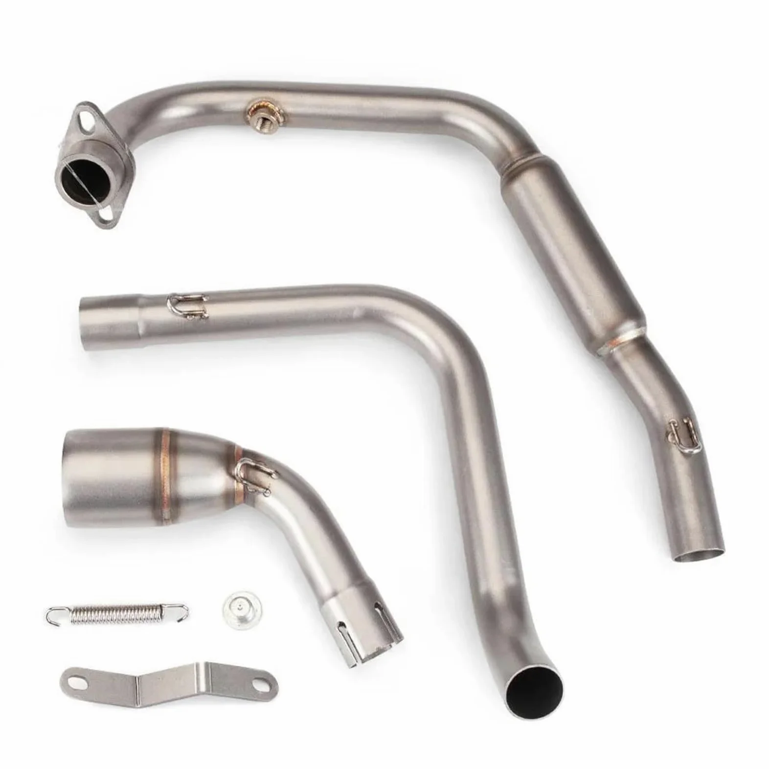 Genérico Silenciador de Escape Silenciador Conexión del Tubo Enlace Central Delantero Modificado 51 Mm para Benelli TNT125 TNT135 2017-2022