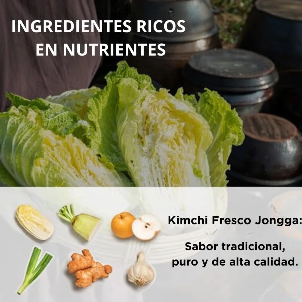 Jongga Kimchi Fresco Blanco 500g