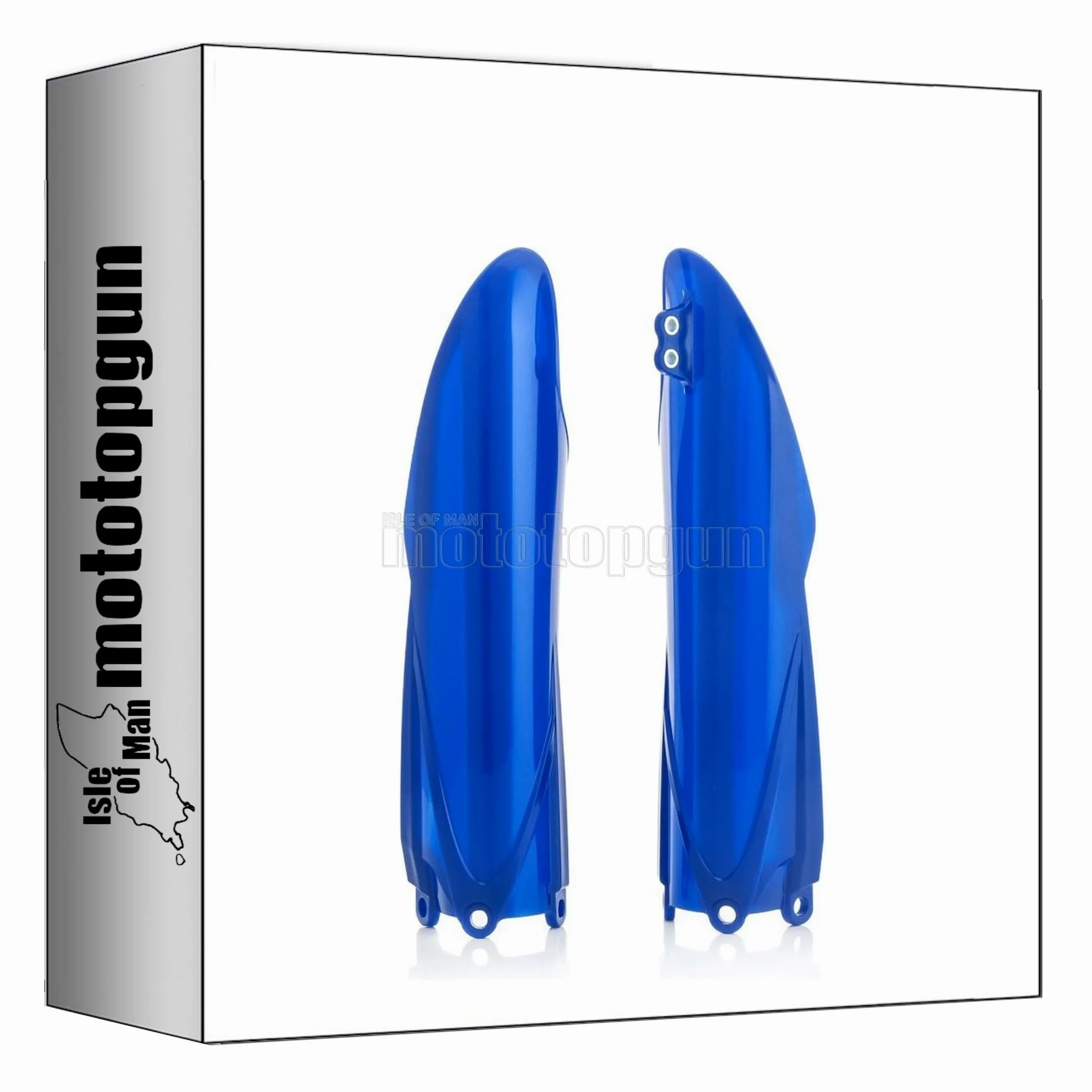 acerbis 0013758.040 cubierta horquilla azul compatible con yamaha yz 250 fx 2019 2020 2021 2022 2023 2024 mototopgun