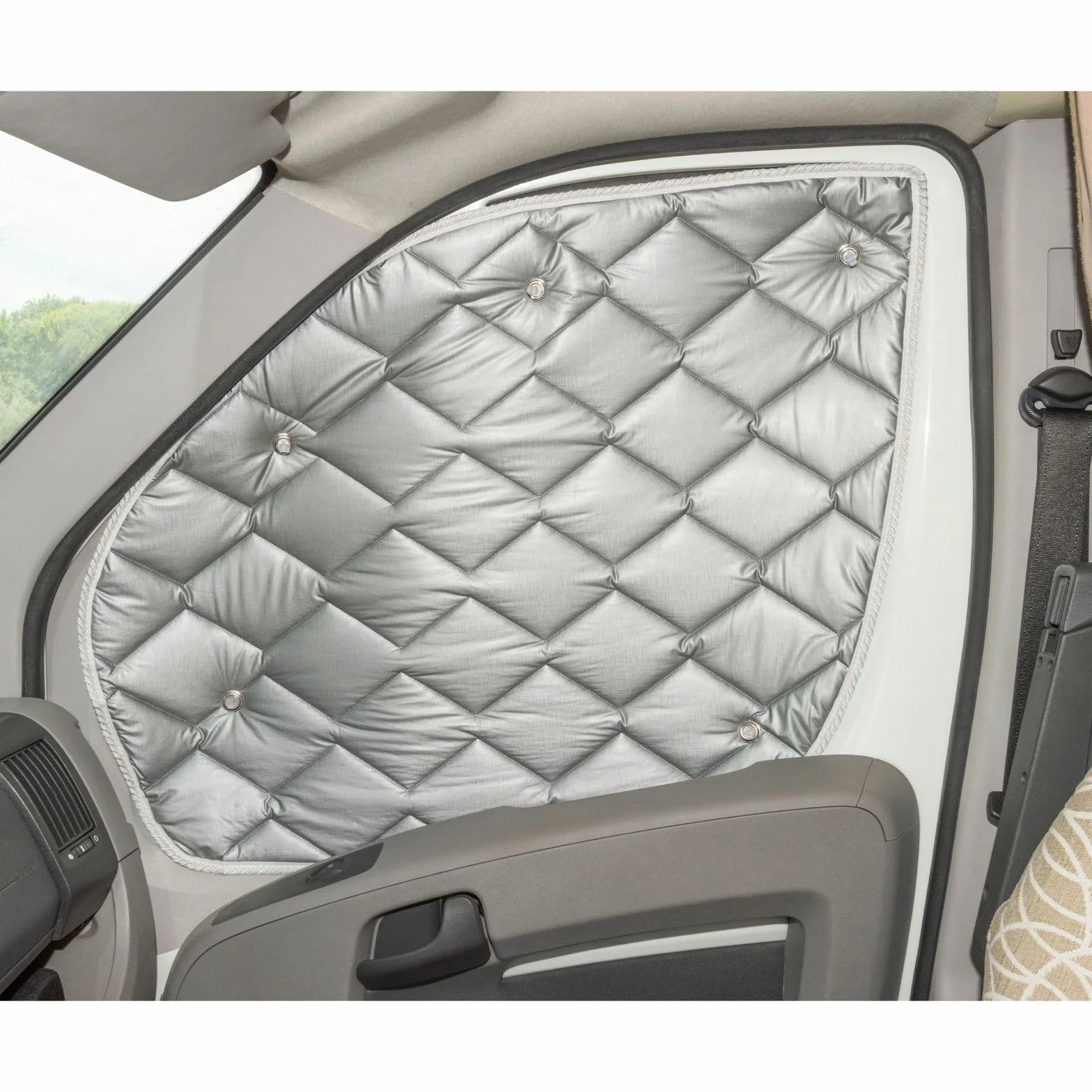 Marvix Persianas térmicas interiores de 9 capas premium para parabrisas de Fiat Ducato, Boxer y Relay 2006-2025 para autocaravanas con protección solar