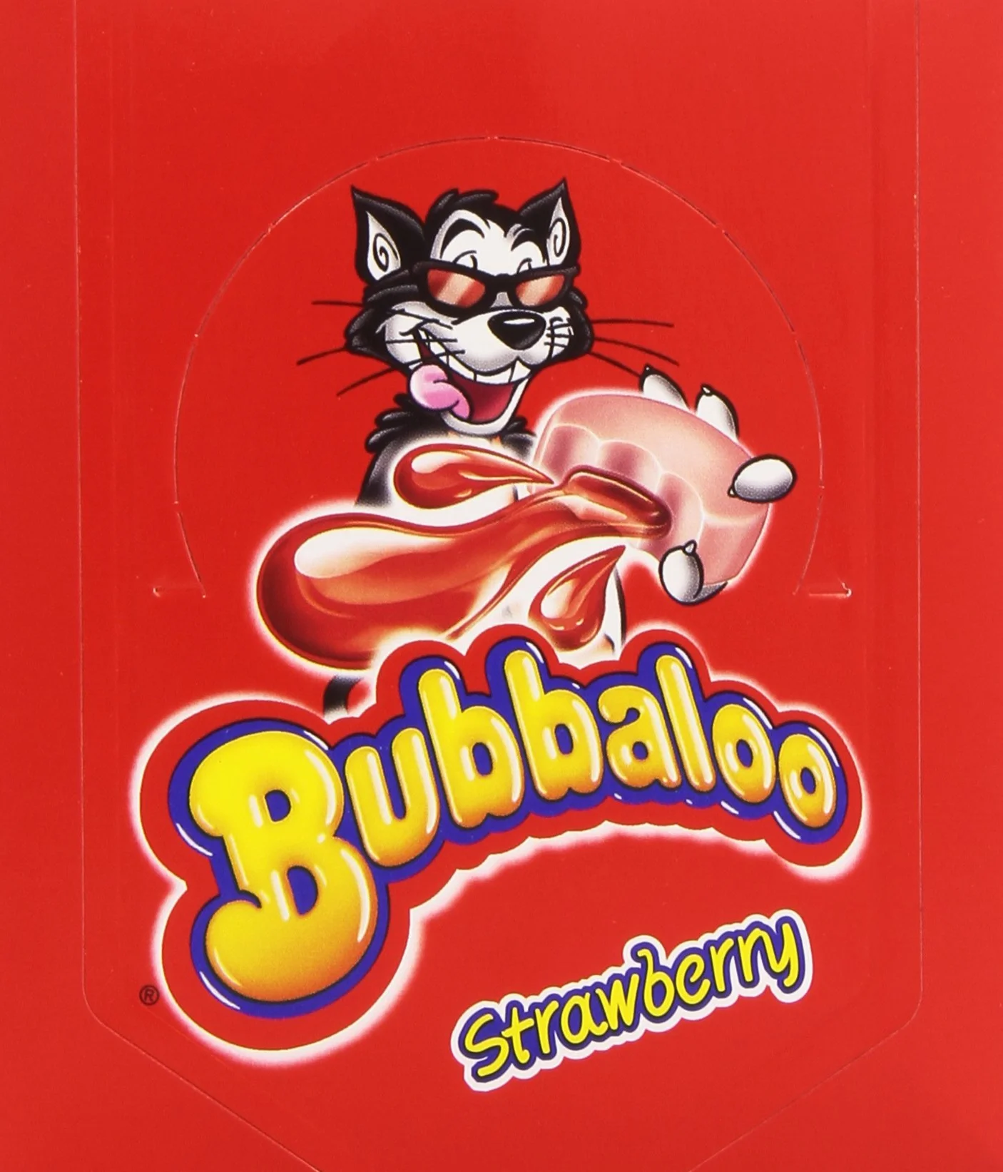 Bubbaloo Chicle con relleno liquido sabor a fresa 60 chicles 300g