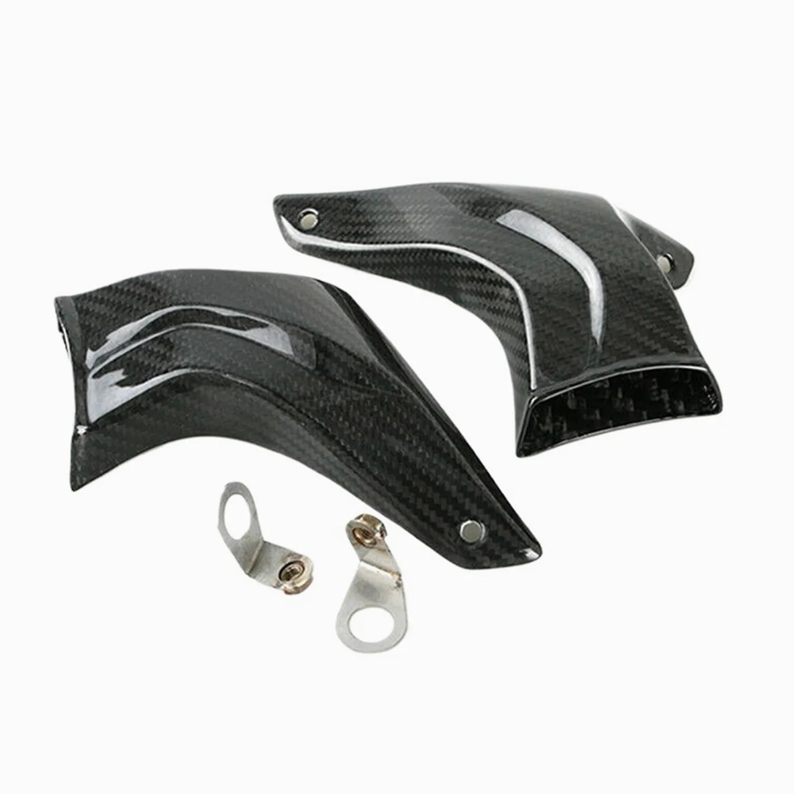Compatible con Conducto De Refrigeración De Pinza Yamaha R1. | Aspecto de fibra de carbono, estructura duradera, se vende por par for instalación directa.
