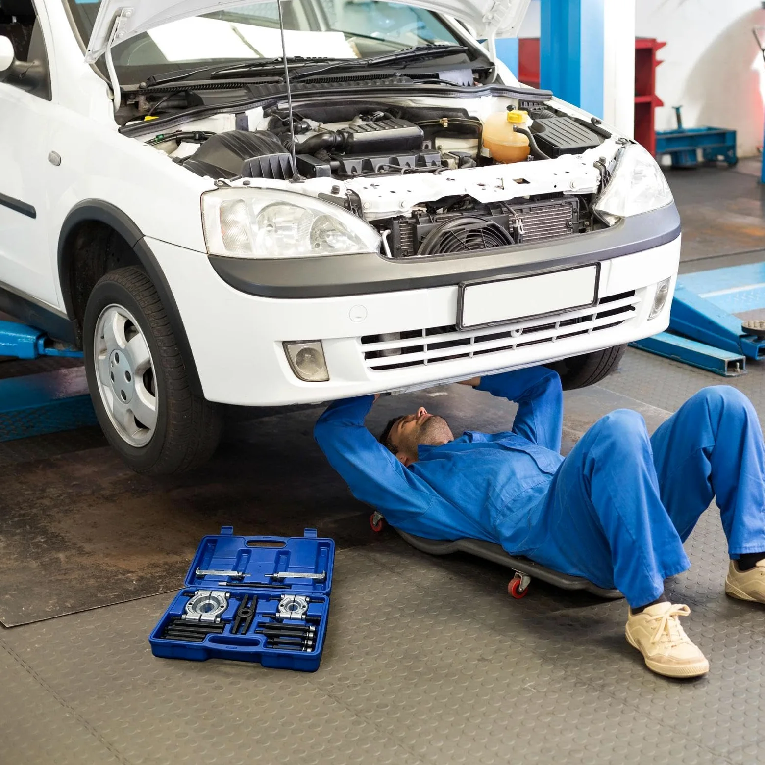 Genérico Extractor de Rodamientos de Ruedas Kit Portátil Separador Auxiliar | Partidor Separador de Rodamientos para Turismos, Pickups, Motos, Remolques, Autocaravanas y Camiones