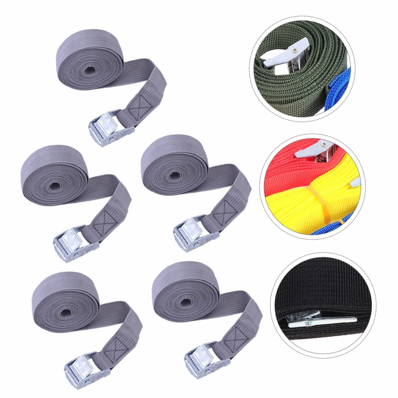 5 Piezas de Correas de trinquete para Equipaje de Coche Correas de trinquete para Equipaje de vehículo