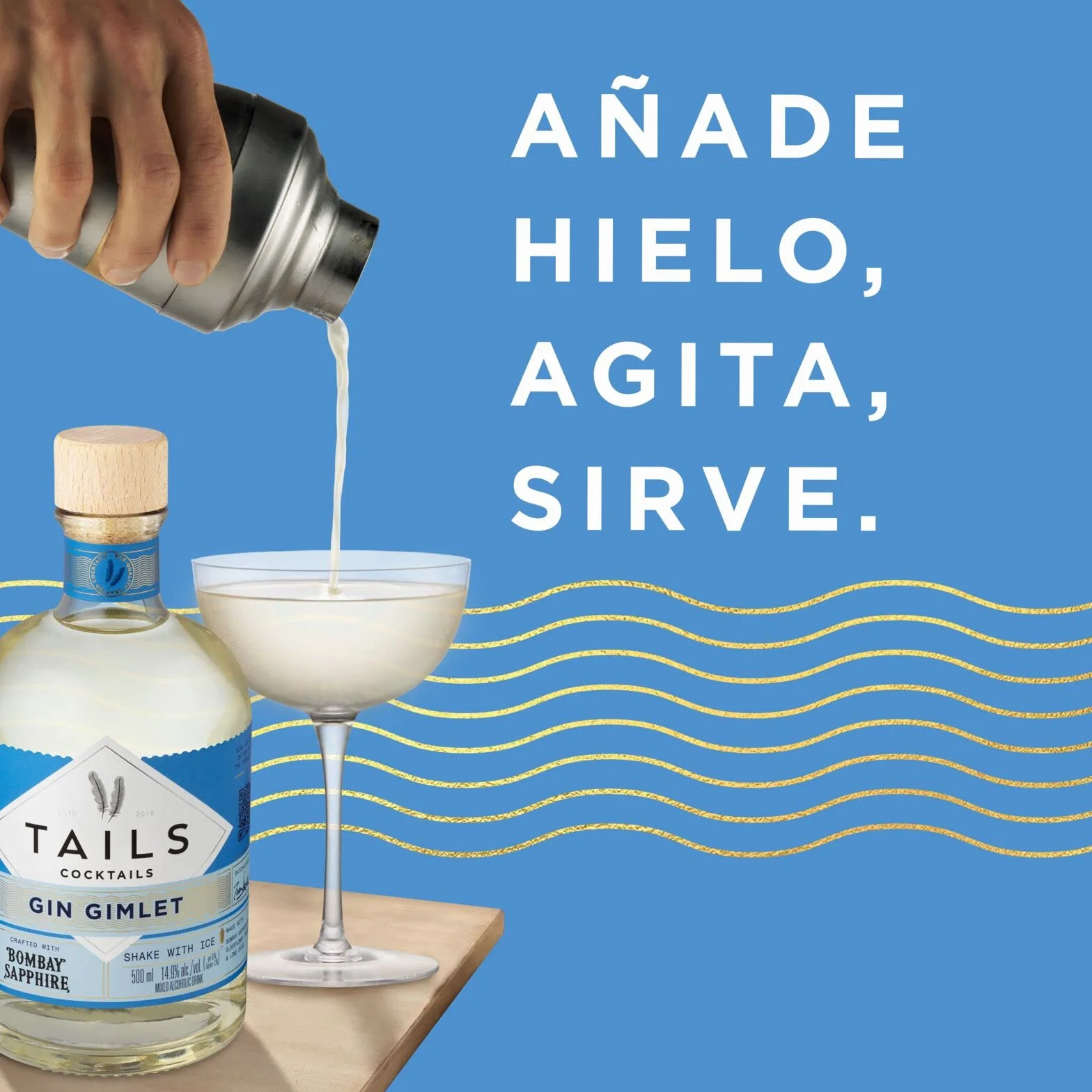 Tails Cocktails Gin Gimlet Bombay Sapphire Gin 14,9% vol 50 cl