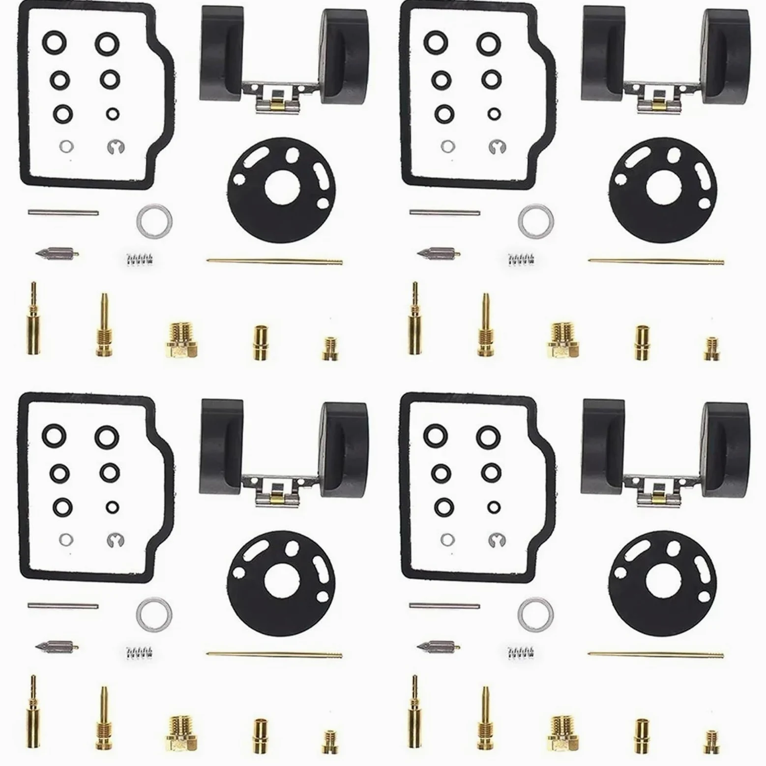 Kit De Reparación Carburador para CB750K para CB750 para Four 1972-1976 4 Juegos Incluye Junta Flotador
