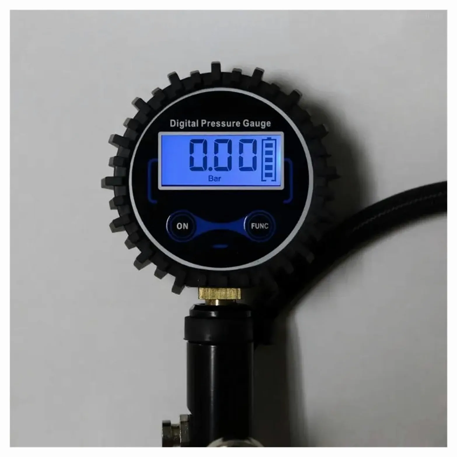 Inflador de neumáticos digital con manómetro, disponible for uso nocturno, for trabajo pesado, 0-200 F1FB