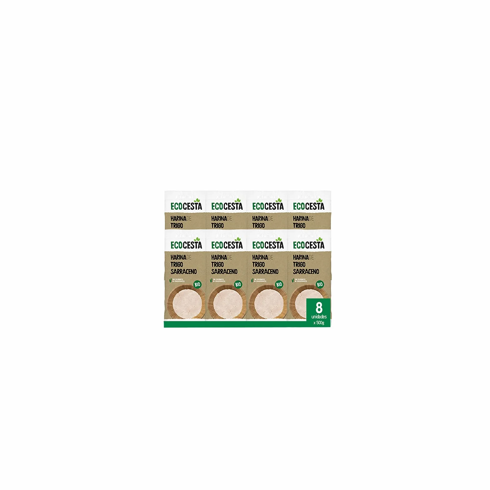 Harina Ecológica de Trigo Sarraceno 500 g Pack 8 Unidades ECOCESTA