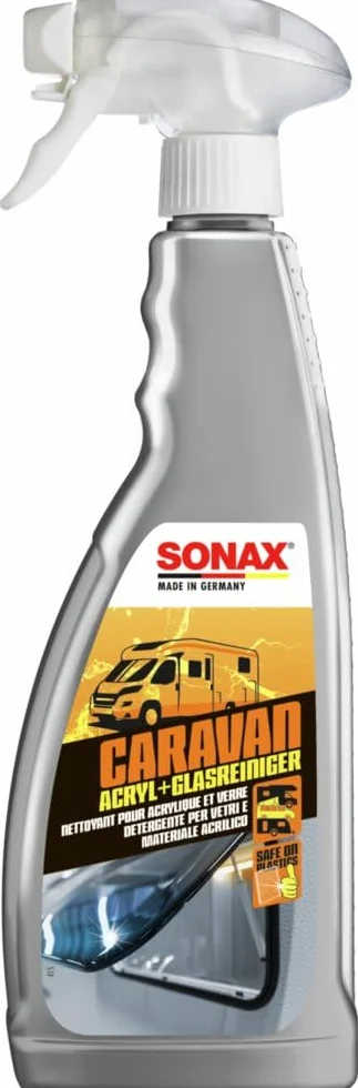 SONAX Limpiador acrílico y cristal Caravan (750 ml) suave limpieza sin rayas para cristal, ventanas de acrílico y pantallas táctiles | Número de referencia 07384000