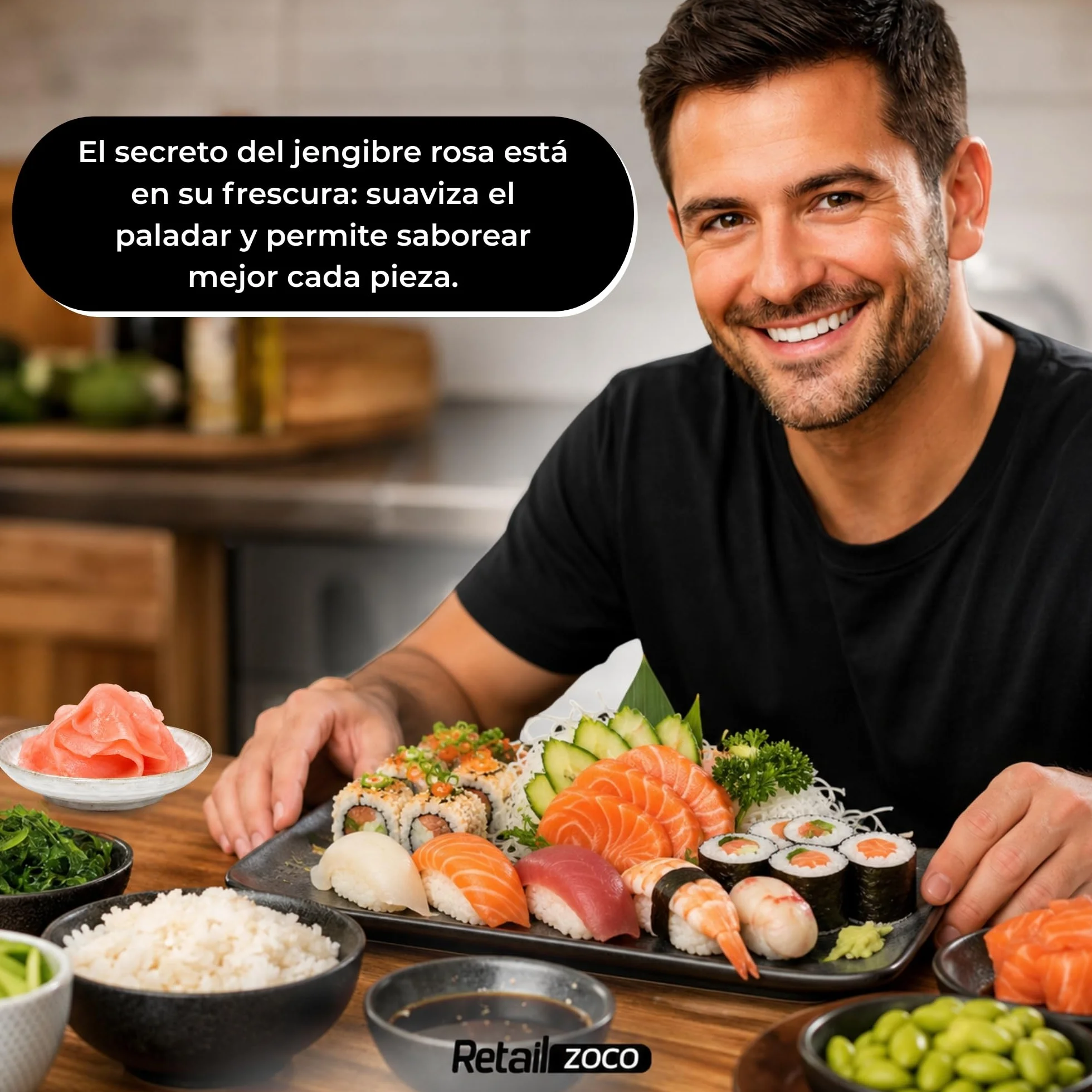 Jengibre rosa encurtido beni shoga para sushi okonomiyaki yakisoba sashimi 190g