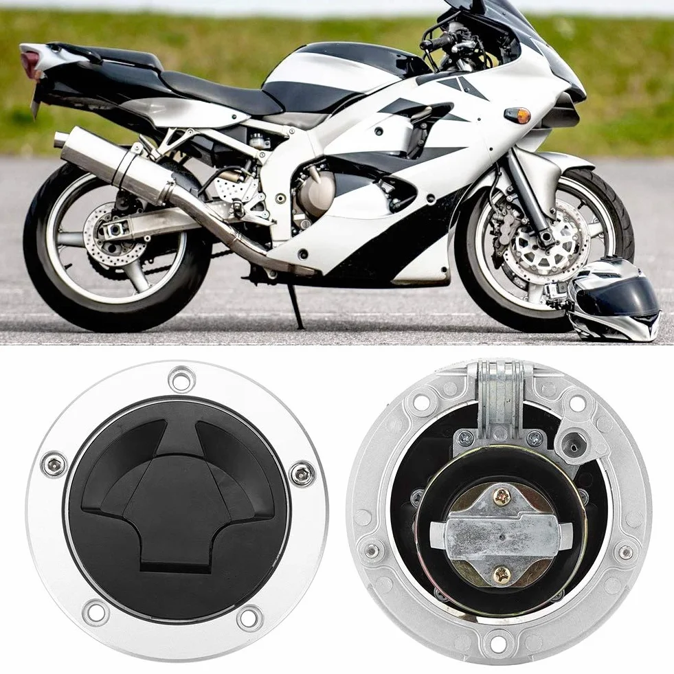 El bloqueo de la tapa del tanque de combustible, el interruptor del tanque de combustible, el bloqueo de la tapa de aire del combustible de la motocicleta son adecuados para ZX-6R / ZX-10R / ZX-14R