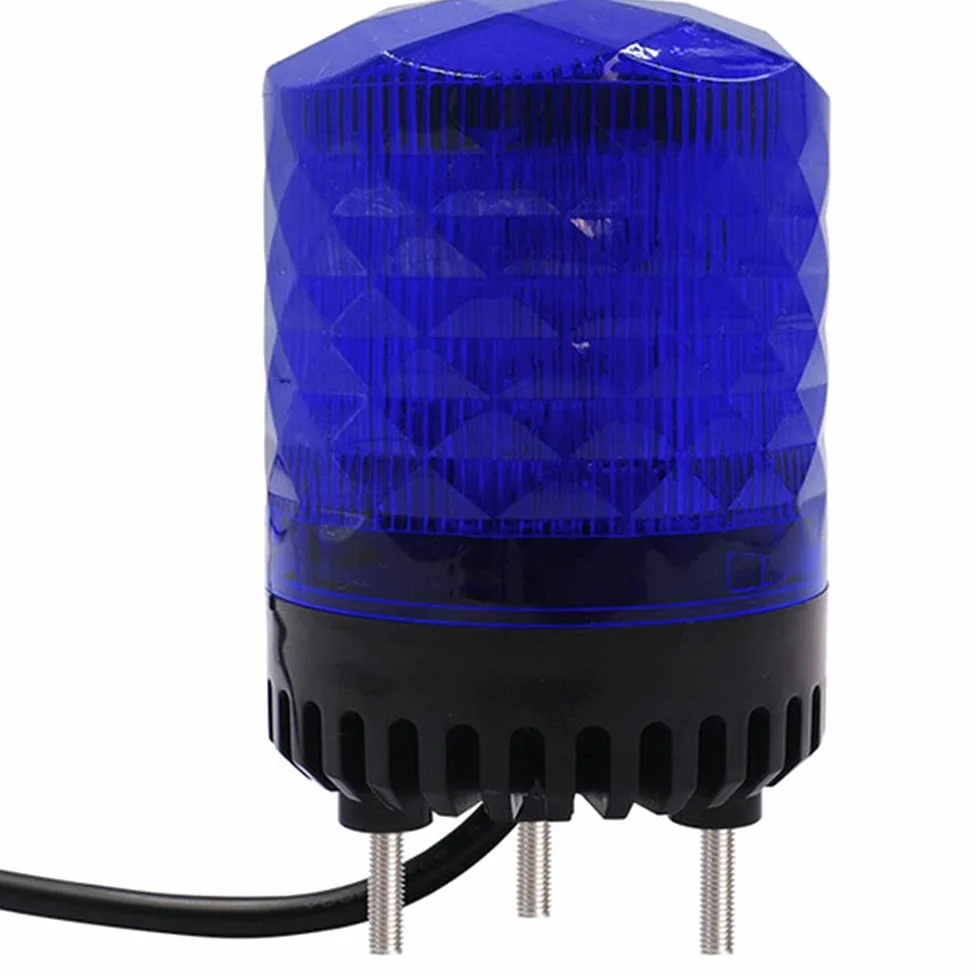 Luz emergenciaLuz LED Estroboscópica,12/24V Luz De Advertencia Luz Estroboscópica Rotativo Luces De Emergencia Con Base Magnética Homologado Para Tractor Camion Vehículo Remolque,Azul