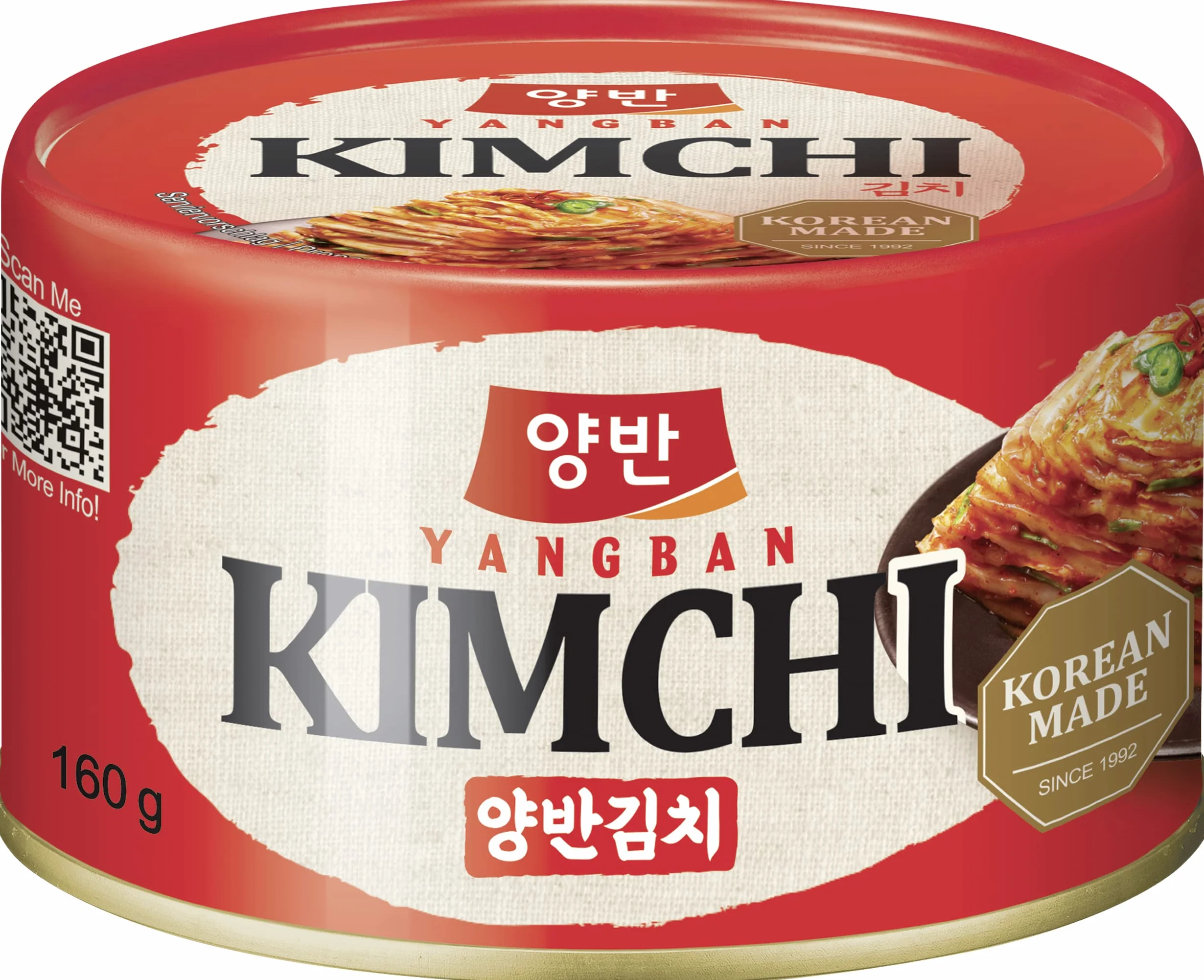 Yangban Cabbage Kimchi in Can 5.6 Ounce