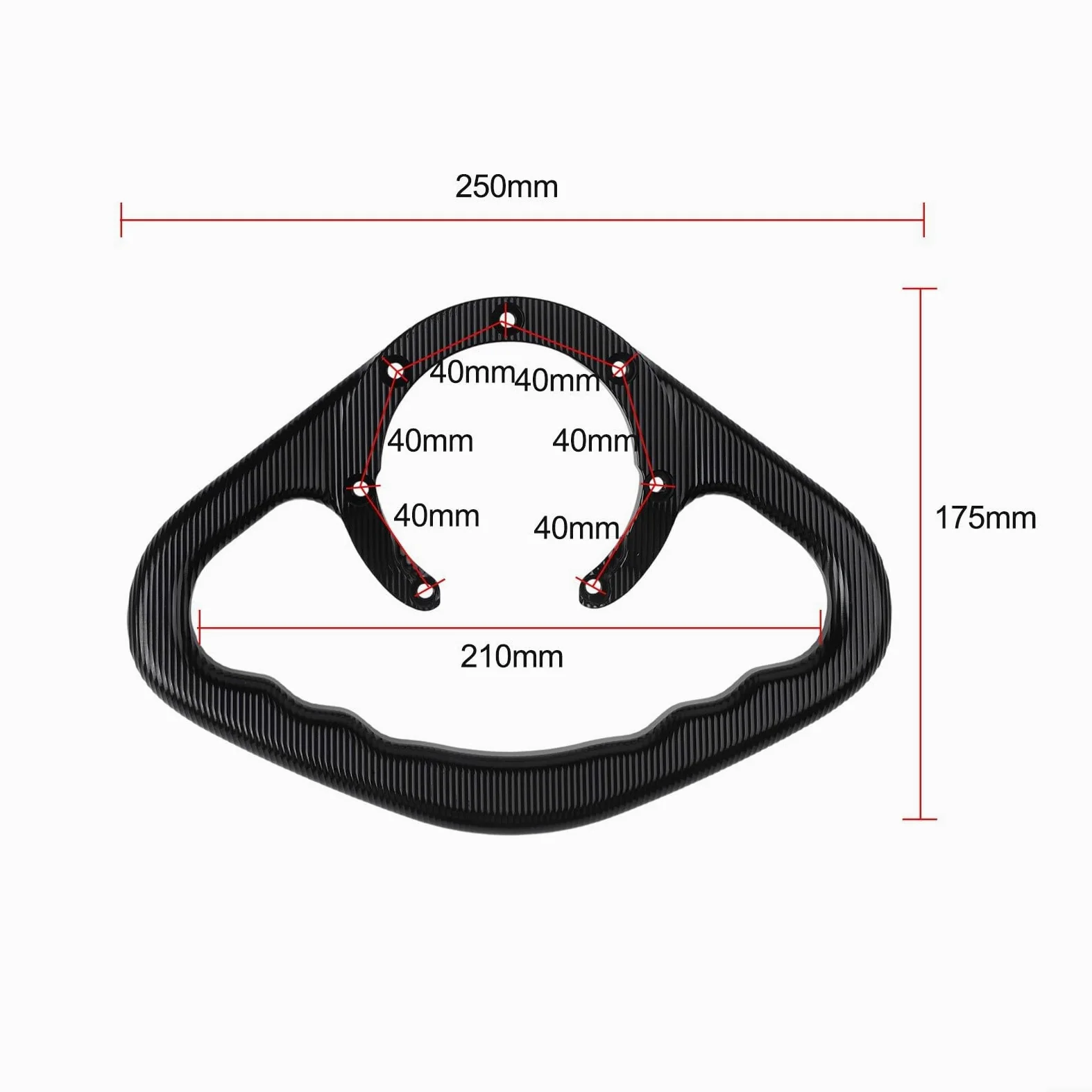 Barra de agarre para depósito de moto de aleación de aluminio CNC, mango para portaequipajes con agarre, apto para Honda CBR600 F4i/F4/F3/F2 (1991-2008), CBR900RR, CBR929RR, RC51, VTR 1000, CBR1000RR