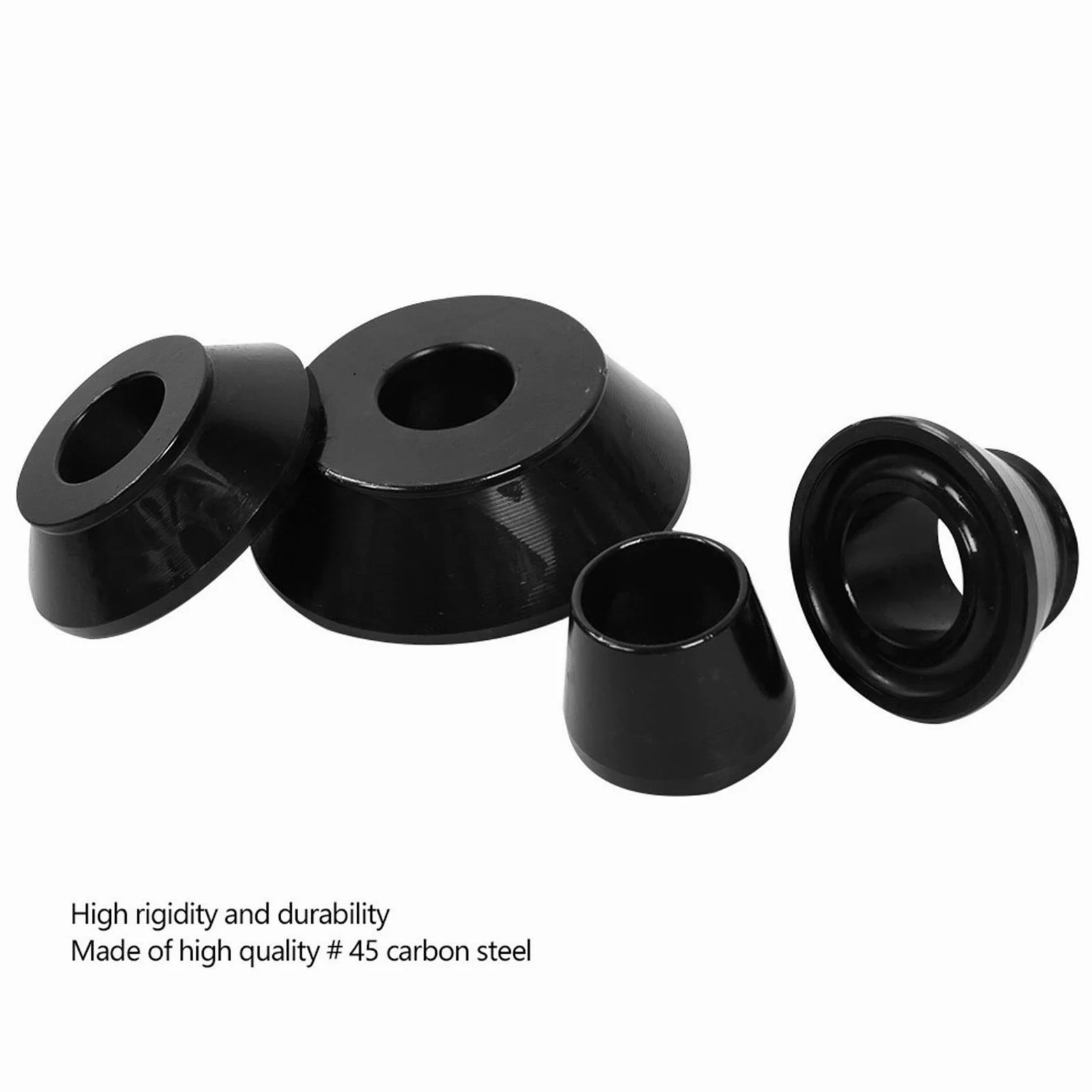 KIMISS Juego de Conos para Equilibrador de Neumáticos, 4 Unidades, Conos Cónicos Estándar de Alta Resistencia, Eje de 40mm, Accesorio Profesional para Equilibrador de Ruedas para Coches, Camiones y