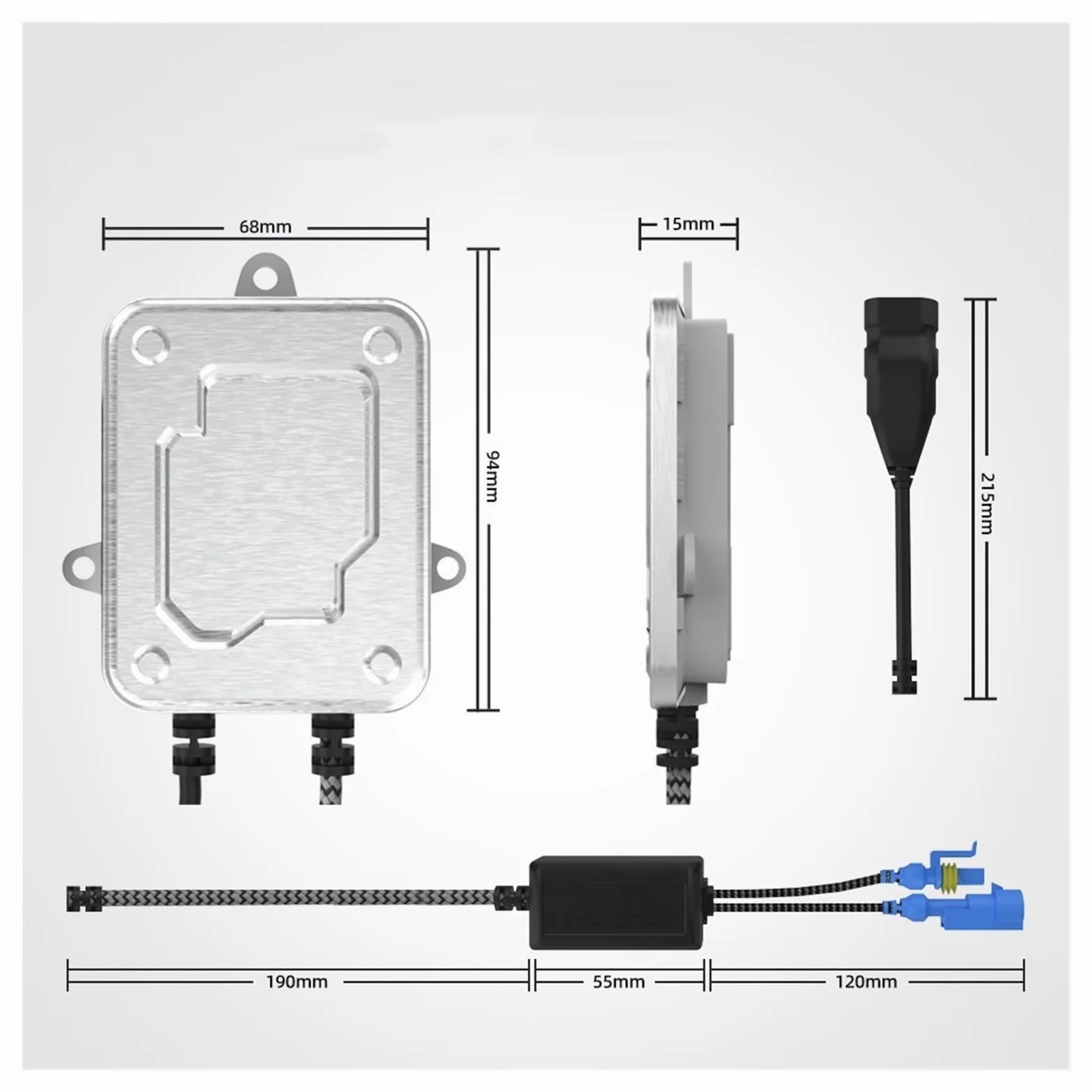 Kit de balasto HID para Coches 2 para Uds 55W para AC balasto Brillante rápido H4 para xenón balasto Digital Delgado para xenón H7 balastos Digitales Delgados H7 H4