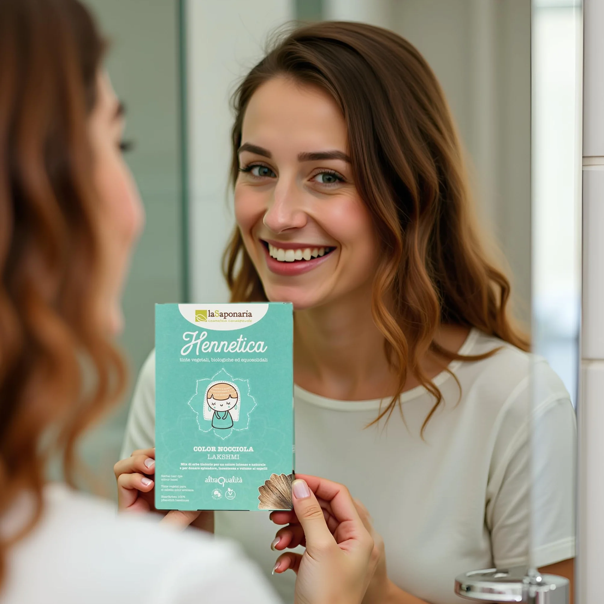 La Saponaria Tinte Vegetal Pelo Castaño Claro Henna Coloración Natural Ecológica 100g