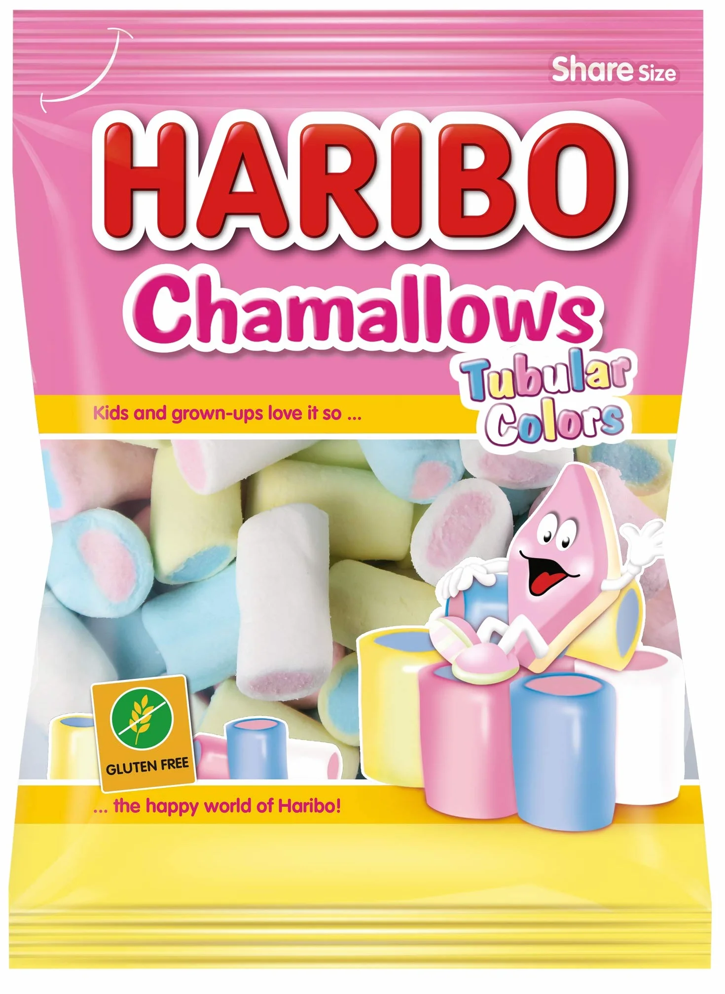 Haribo Chamallows Tubular Colors Espumas Dulces 250g