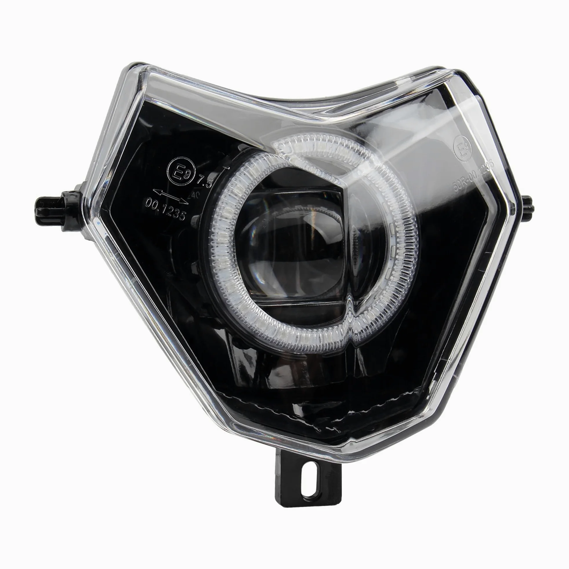 Faros Motocicleta para Faros Motocicleta para Sherco LED Antiniebla | Para faros de motocicleta Para Sherco aplicación LED Ojos de Ángel de apertura controlada por Bluetooth