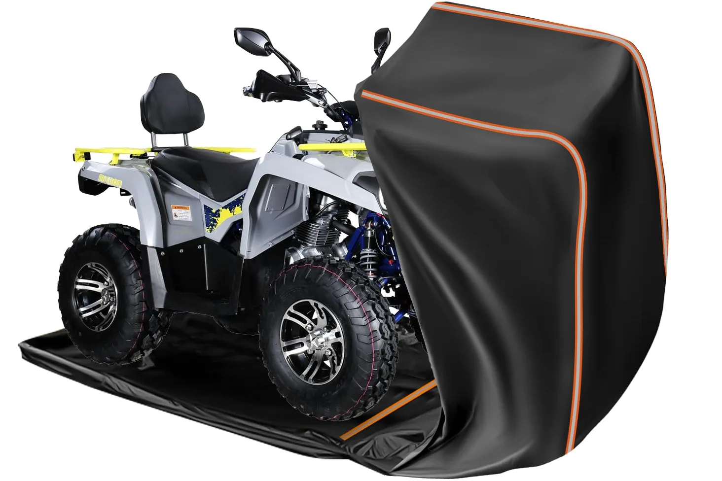 Funda Quad Totalmente Cerrada, Impermeable y Resistente al Viento, L | Protección Integral de 360°, Prueba de Polvo, Protección UV, 240 x 135 x 125 cm