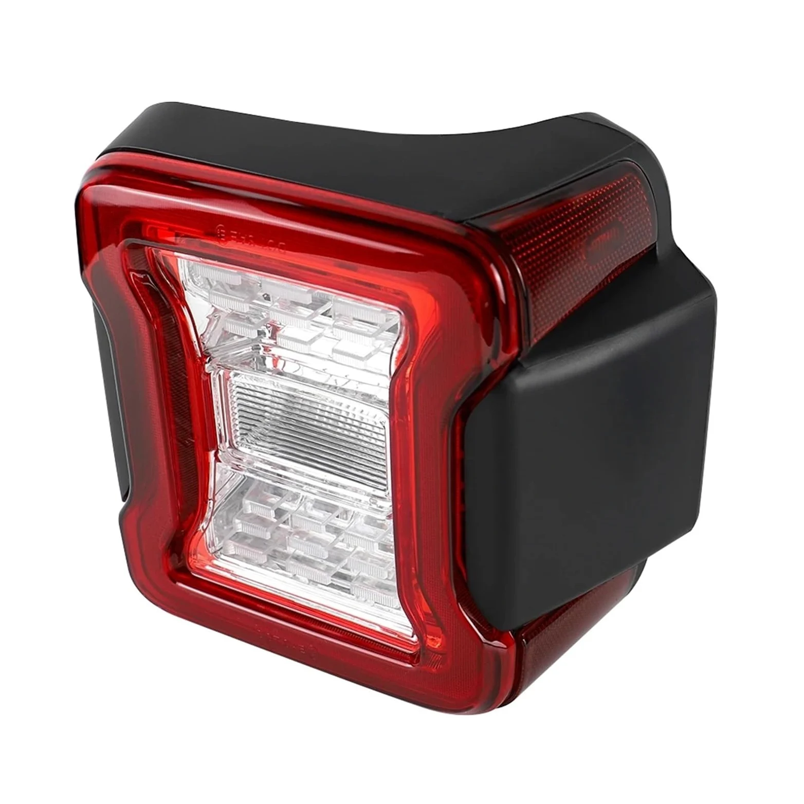 Luz Trasera Coche para Jeep Wrangler JL 2018-2023 2X Luces Traseras LED para Automóvil, Luz De Freno Trasera, Luz De Señal De Giro Y Marcha Atrás Traseras Después Luces(Clear Euro Version)