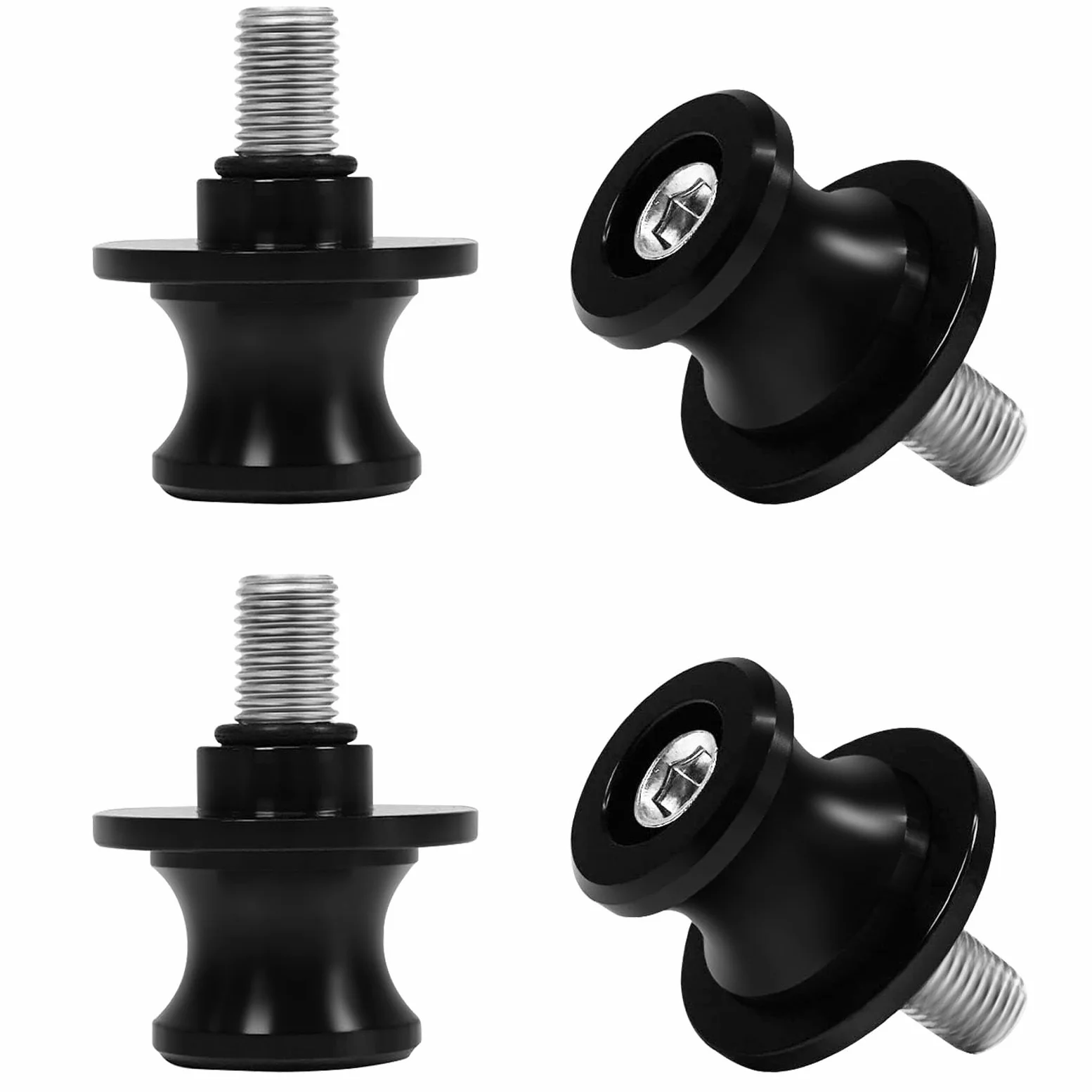 eupdd Diábolos para Moto M10 10mm Caballetes Traseros Aluminio CNC Brazo Oscilante Soporte trasero